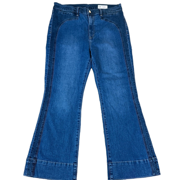 GAP Denim - GAP Blue 70’s Flare High Rise Jeans SKU1309